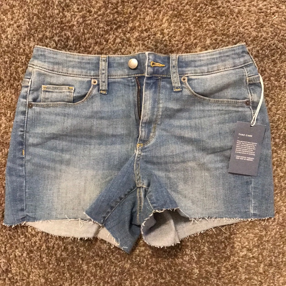 High Rise Midi Shorts